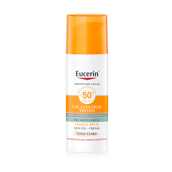 Eucerin Protector Solar Toque Seco Tono Claro FPS 50